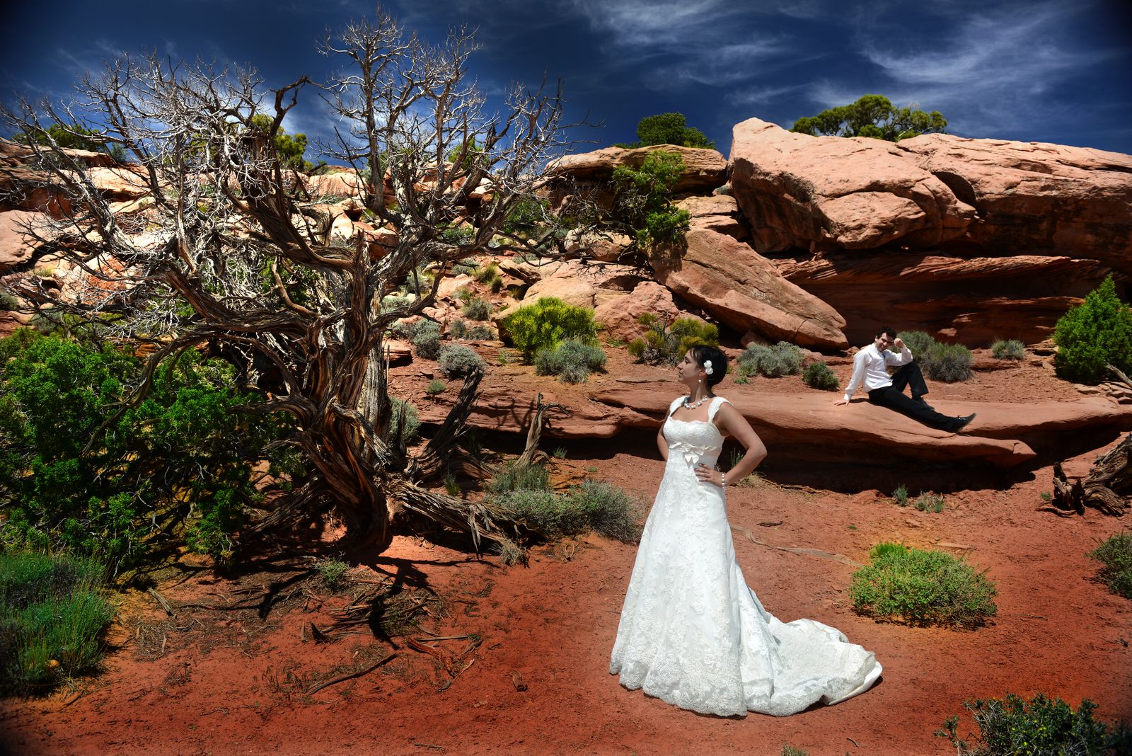 La mariée dans le désert